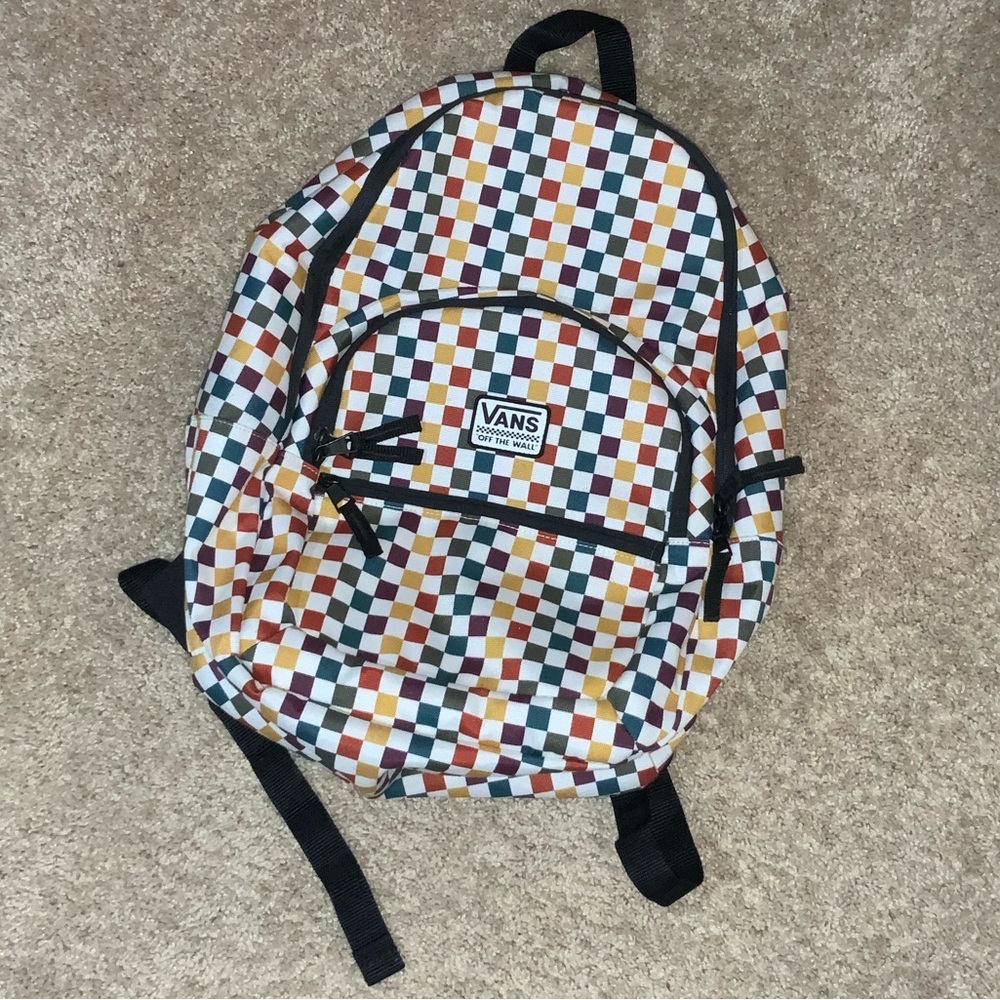 Vans Multi Color Checkered Backpack